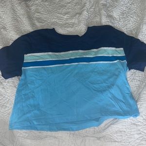 Multi blue colored shirt, size small